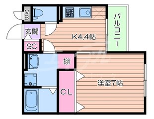 レジデンス千里丘の物件間取画像